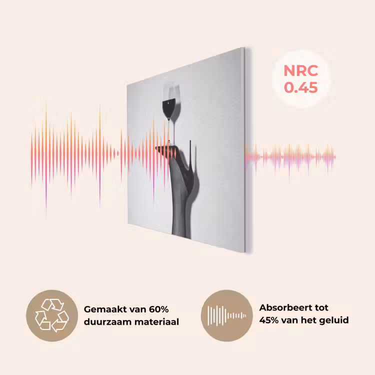 Hak - Wijn - Minimalistisch - Zwart PET vilt klein -USP_NL