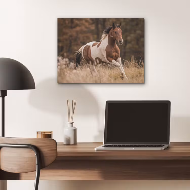 Paard - Bruin - Gras PET vilt klein -sfeer5