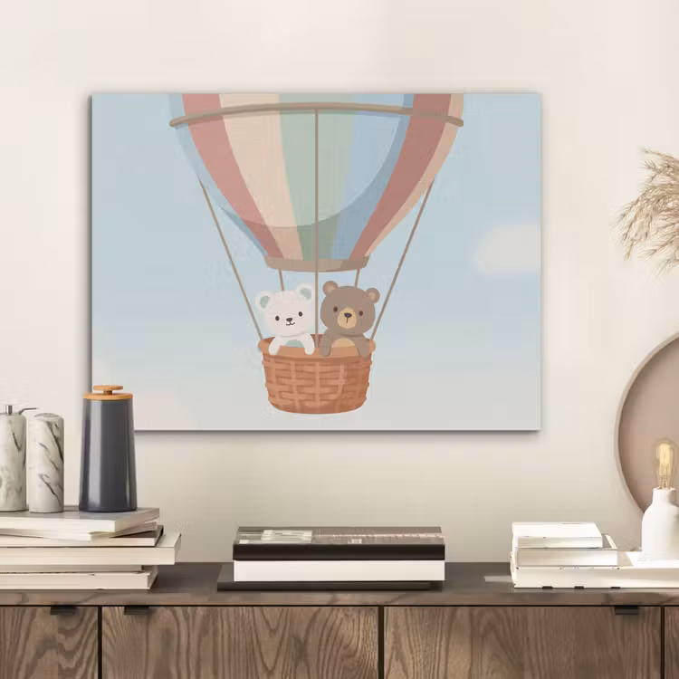 Luchtballon - Beren - Pastel PET vilt klein -sfeer1