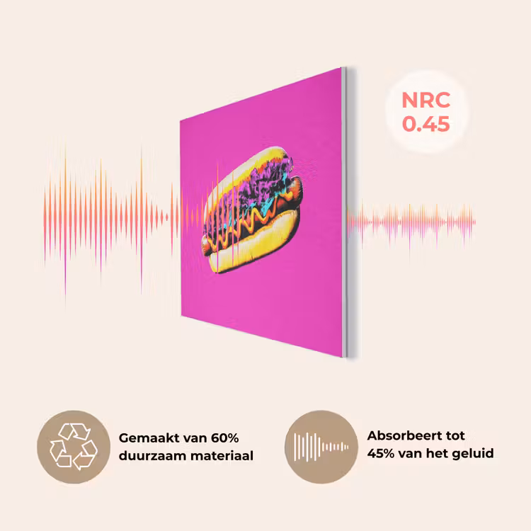Hotdog - Roze - Retro PET vilt klein -USP_NL