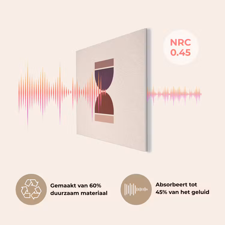 Zandloper - Symmetrisch - Rood - Paars PET vilt klein -USP_NL