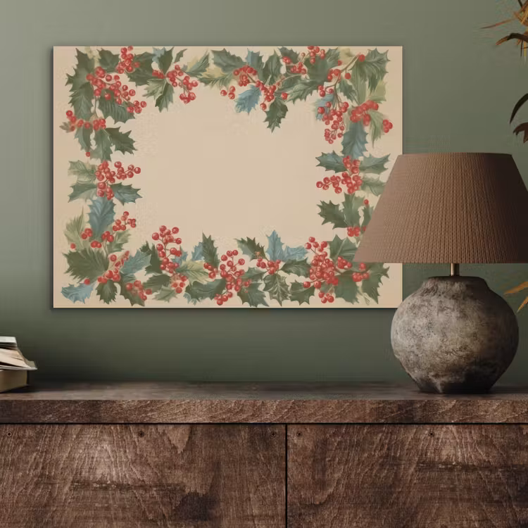 Hulstrand - Bessen - Beige PET vilt klein -sfeer2