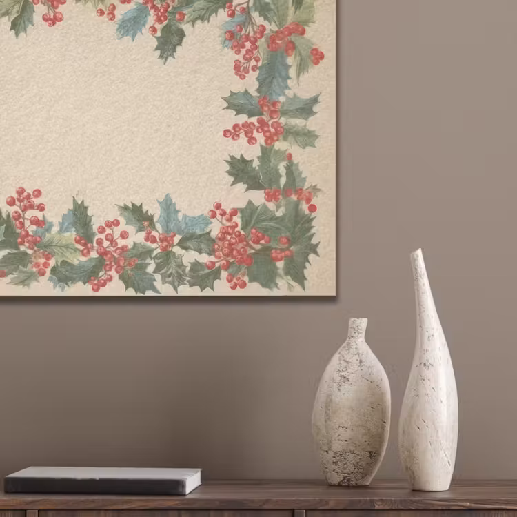 Hulstrand - Bessen - Beige PET vilt klein -sfeer6_closeup