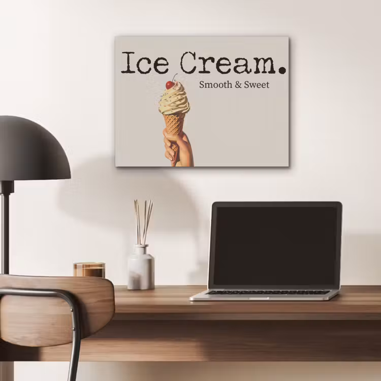 Ice cream - Softijs - Kleurrijk - Kers PET vilt klein -sfeer5