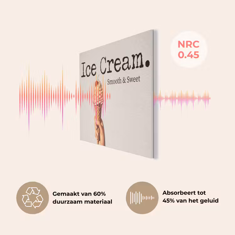 Ice cream - Softijs - Kleurrijk - Kers PET vilt klein -USP_NL