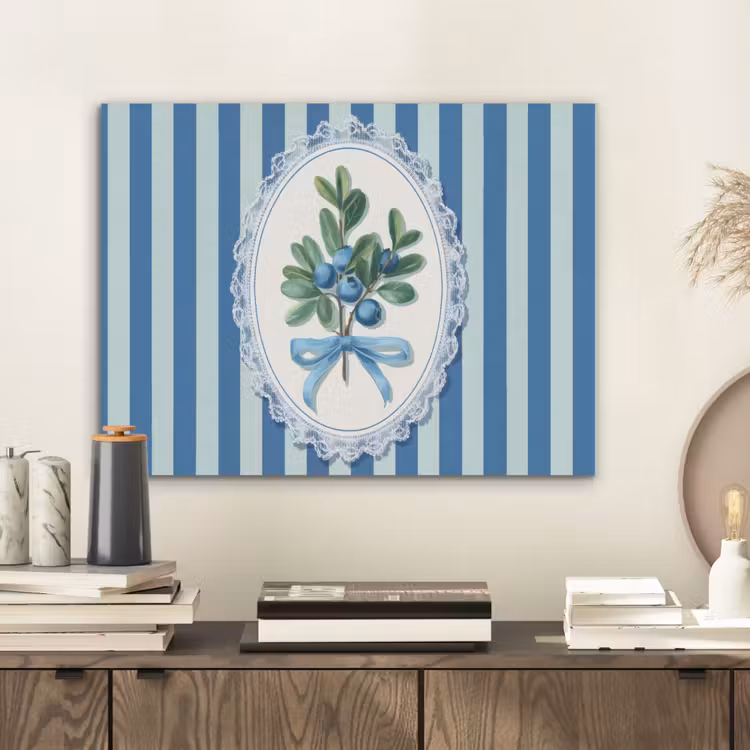 Illustratie - Bessen - Blauw - Strepen PET vilt klein -sfeer1