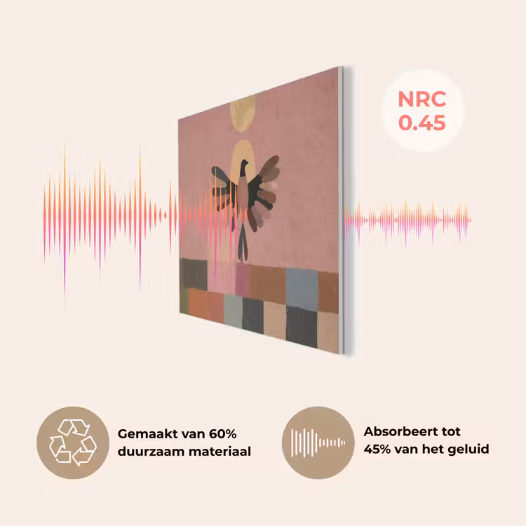 Illustratie - Vogel - Vlakken - Kleurrijk PET vilt klein -USP_NL