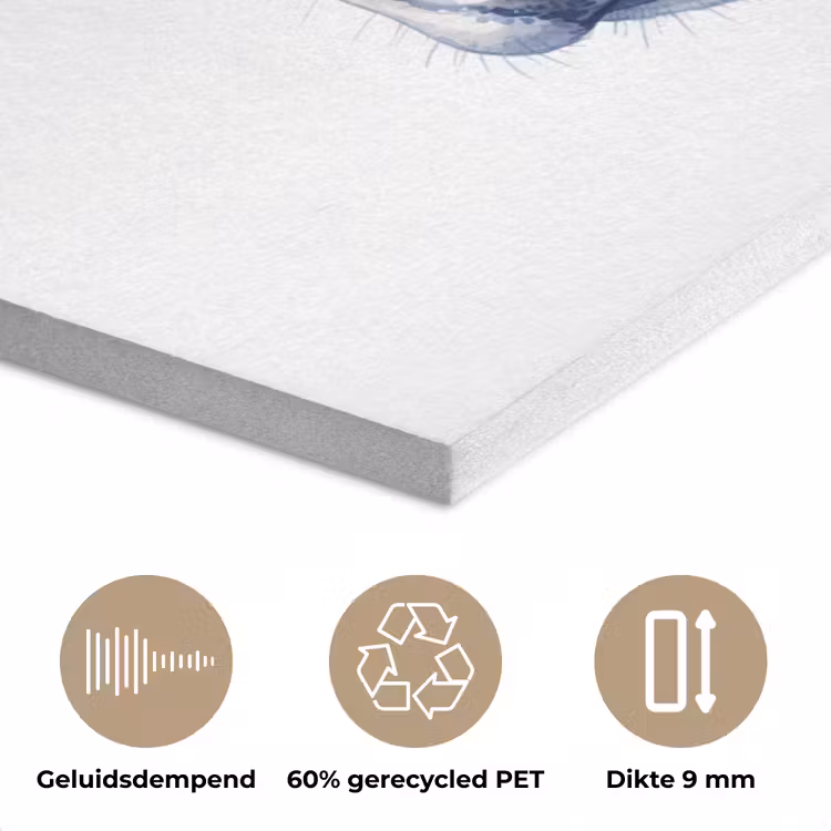 Illustratie - Koe - Blauw PET vilt klein -closeup_NL