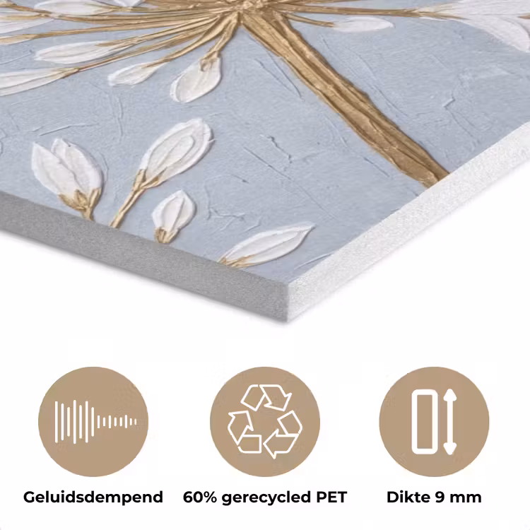 Illustratie - Bloemen - Blauw PET vilt klein -closeup_NL