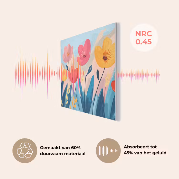 Illustratie - Bloemen - Kleurrijk PET vilt klein -USP_NL