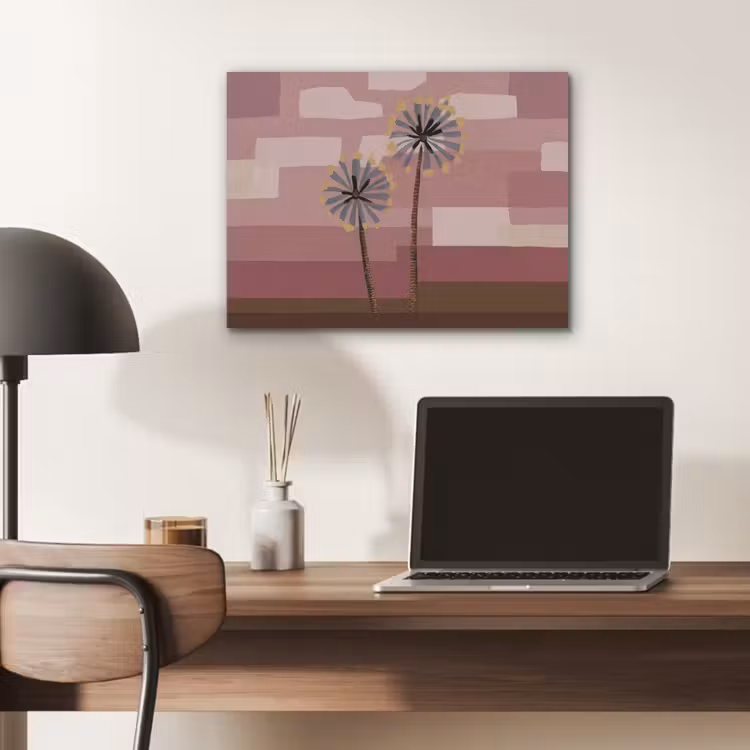 Illustratie - Bloemen - Vlakken - Abstract PET vilt klein -sfeer5