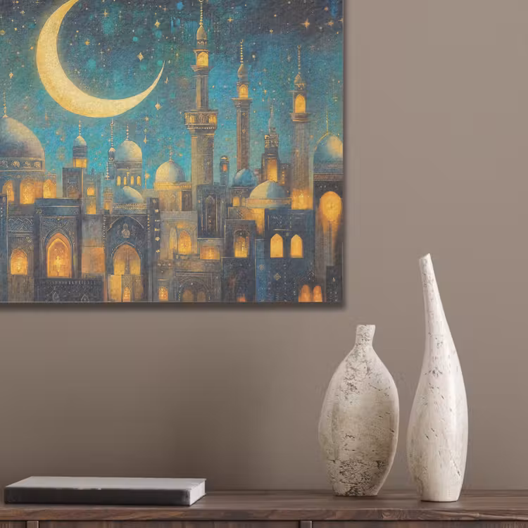 Islamitisch - Moskee - Ramadan - Islam PET vilt klein -sfeer6_closeup