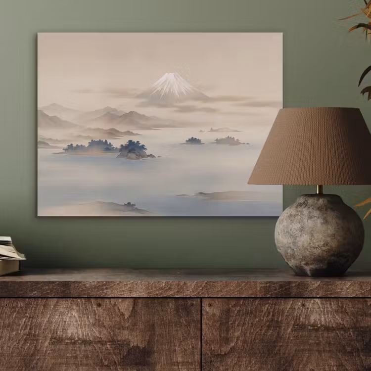 Japans - Landschap - Beige PET vilt klein -sfeer2