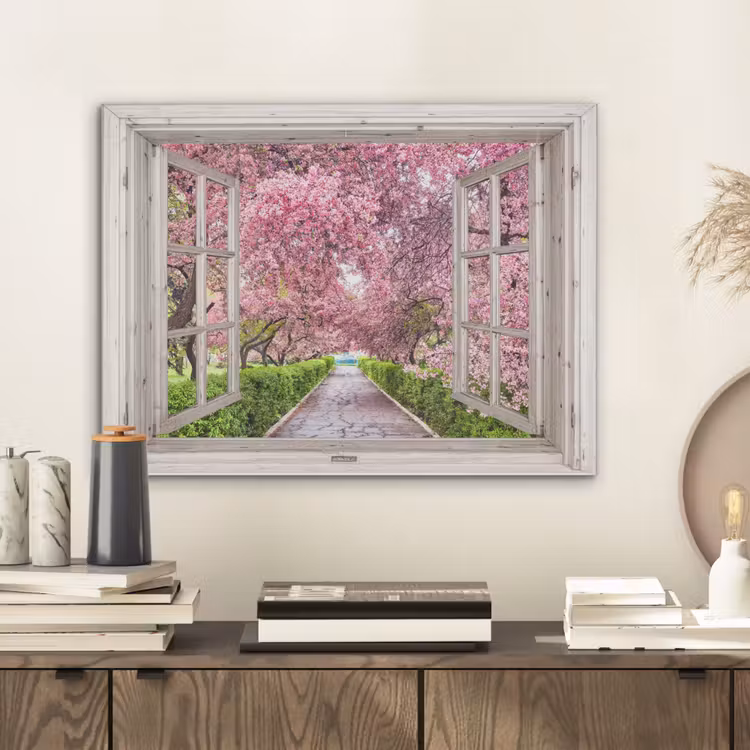 Japans - Sakura - Bloesem - Boom - Bloesem takken - Doorkijk PET vilt klein -sfeer1