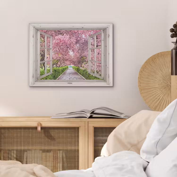Japans - Sakura - Bloesem - Boom - Bloesem takken - Doorkijk PET vilt klein -sfeer3