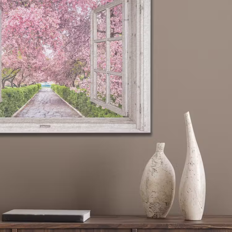 Japans - Sakura - Bloesem - Boom - Bloesem takken - Doorkijk PET vilt klein -sfeer6_closeup