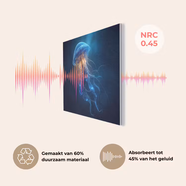 Kwal - Lichtgevend - Tentakels - Blauw PET vilt klein -USP_NL