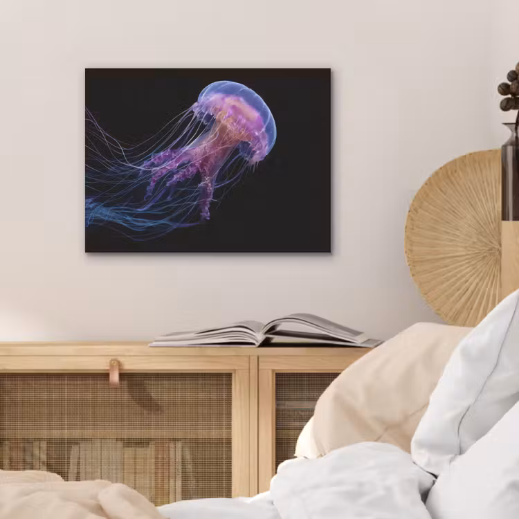 Kwal - Doorzichtig - Roze - Tentakels PET vilt klein -sfeer3