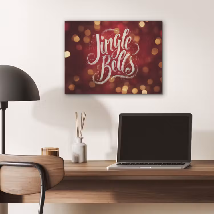 Jingle - Bells - Kerst - Rood PET vilt klein -sfeer5