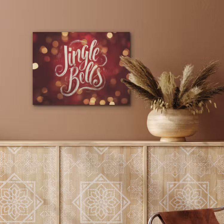 Jingle - Bells - Kerst - Rood PET vilt klein -sfeer4