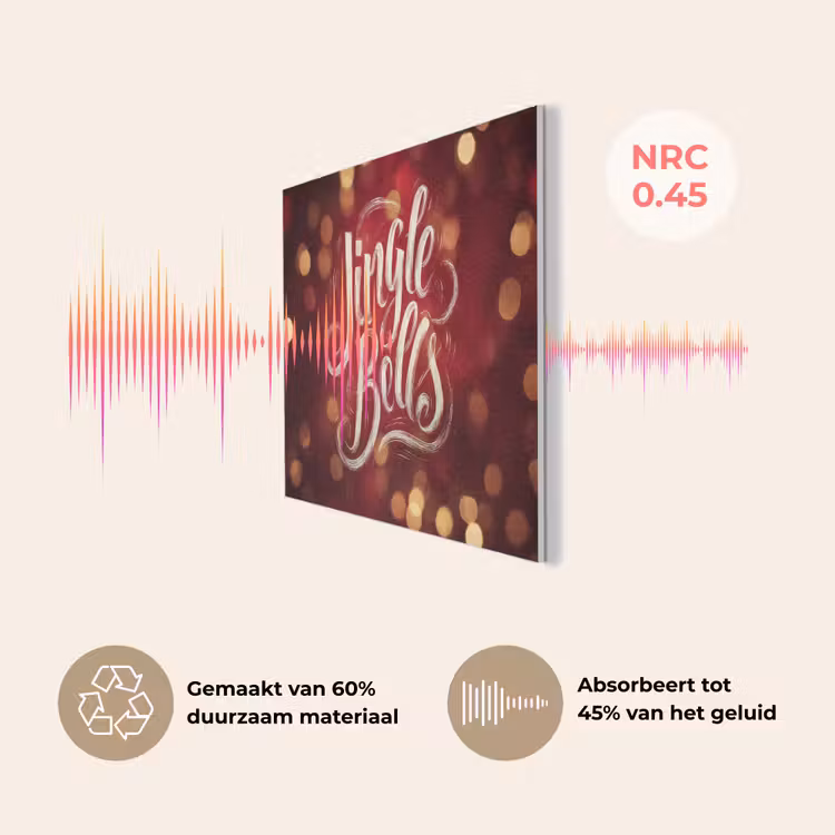 Jingle - Bells - Kerst - Rood PET vilt klein -USP_NL
