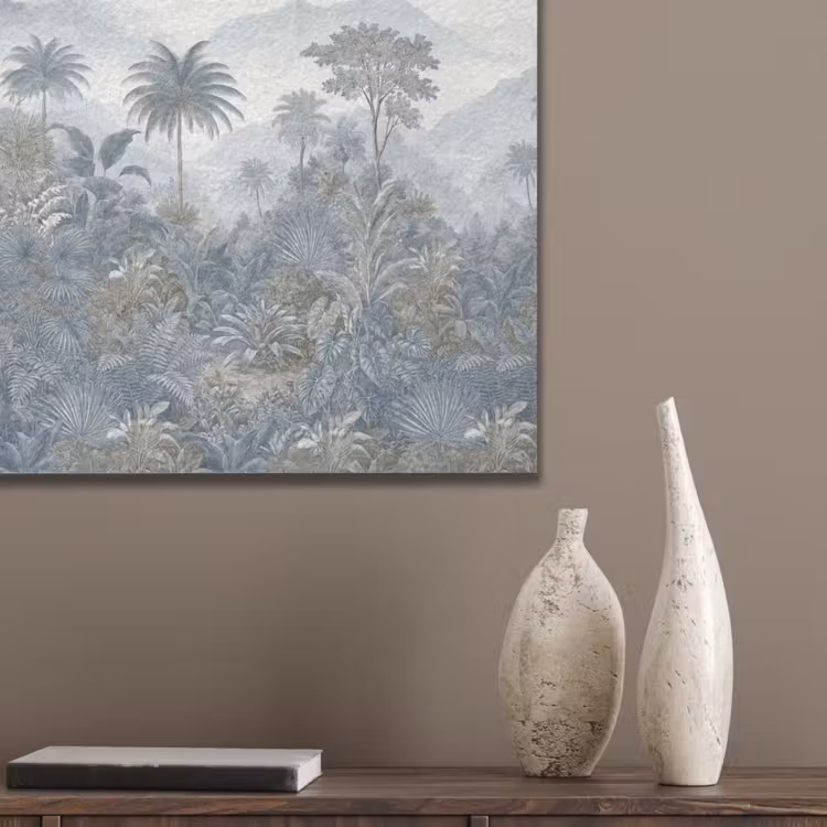 Jungle - Landschap - Blauw PET vilt klein -sfeer6_closeup