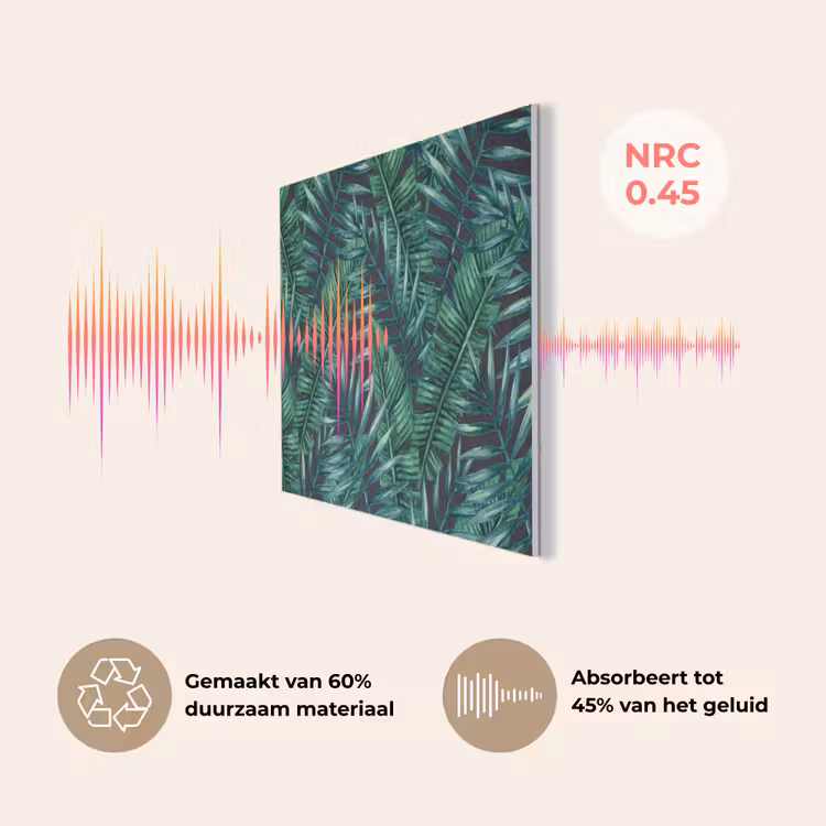 Jungle - Bladeren - Tropisch PET vilt middel -USP_NL