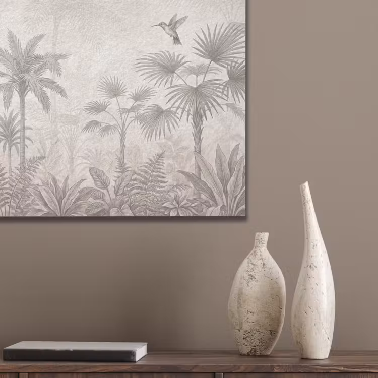 Jungle - Banenboom - Kolibrie - Beige PET vilt klein -sfeer6_closeup
