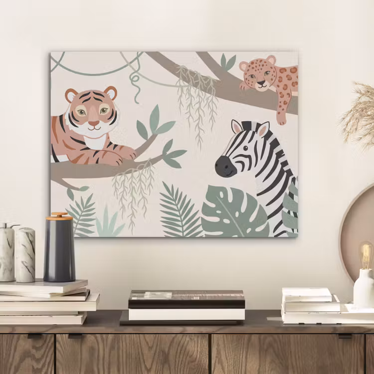 Jungle - Rustiek - Pastel PET vilt klein -sfeer1
