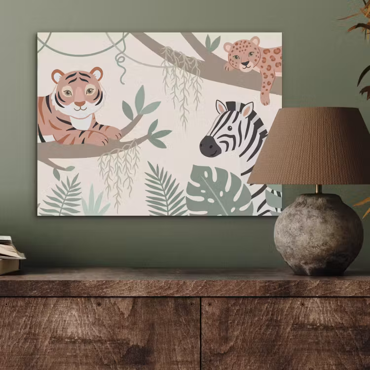 Jungle - Rustiek - Pastel PET vilt klein -sfeer2