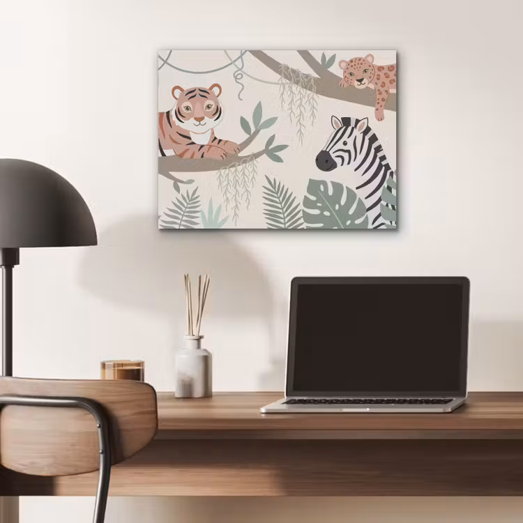 Jungle - Rustiek - Pastel PET vilt klein -sfeer5
