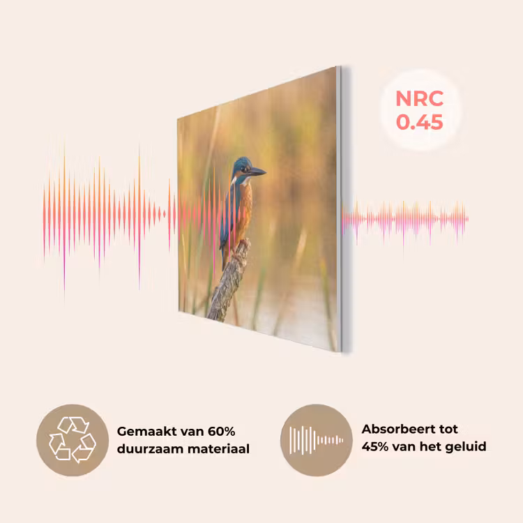 IJsvogel - Tak - Water - Kleurrijk - Levendig PET vilt klein -USP_NL