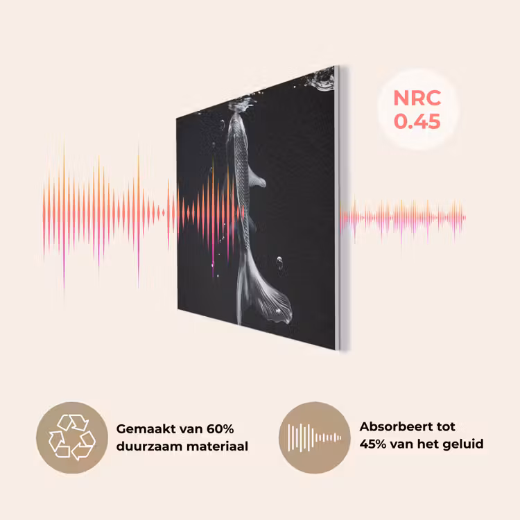 Koi - Vissen - Water - Zwart PET vilt klein -USP_NL