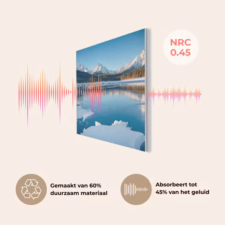 Landschap - Winter - Meer - Bergen - Uitzicht - IJs PET vilt klein -USP_NL