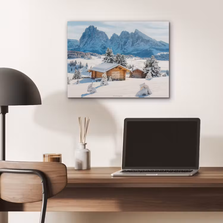 Landschap - Winter - Sneeuw PET vilt klein -sfeer5