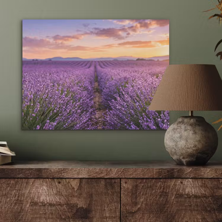 Lavendel - Veld - Natuur - Paars PET vilt klein -sfeer2