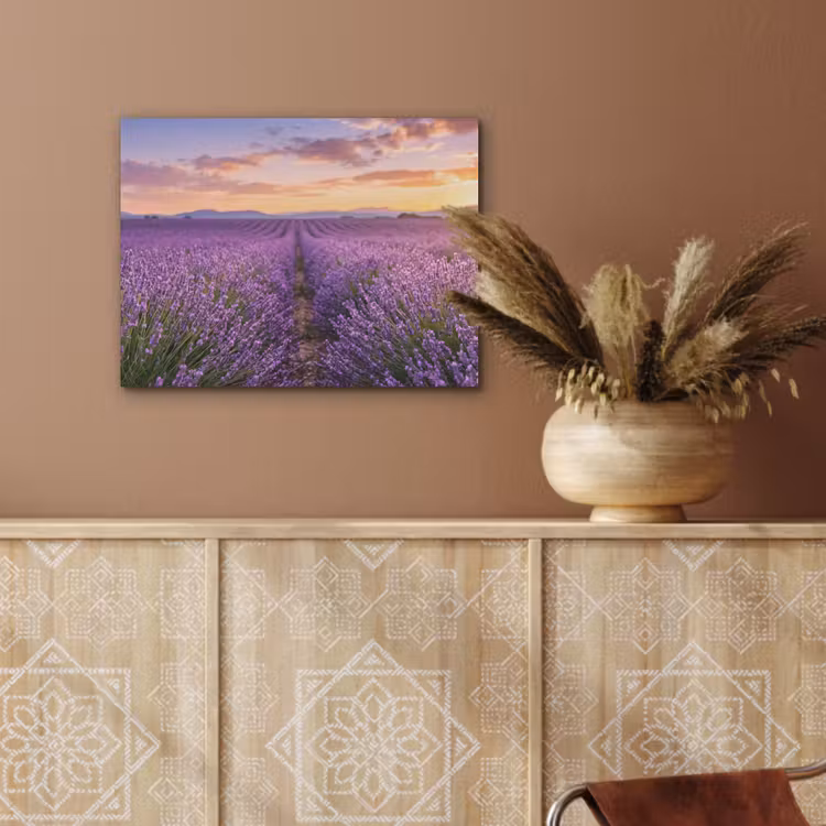 Lavendel - Veld - Natuur - Paars PET vilt klein -sfeer4