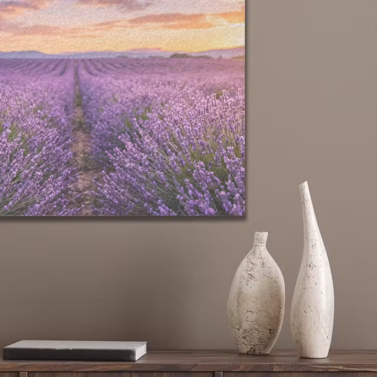 Lavendel - Veld - Natuur - Paars PET vilt klein -sfeer6_closeup
