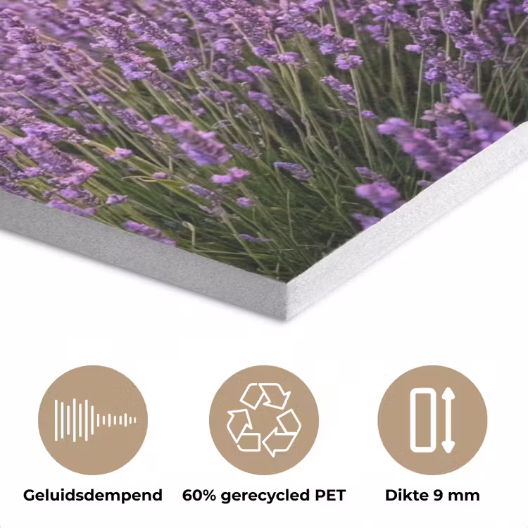 Lavendel - Veld - Natuur - Paars PET vilt klein -closeup_NL