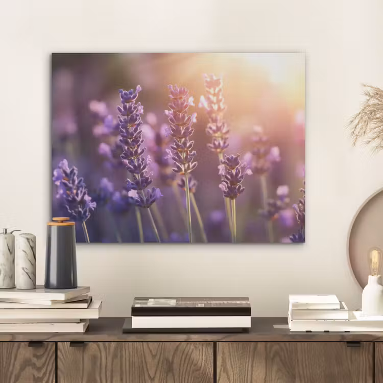 Lavendelbloemen - Paars - Zonlicht PET vilt klein -sfeer1