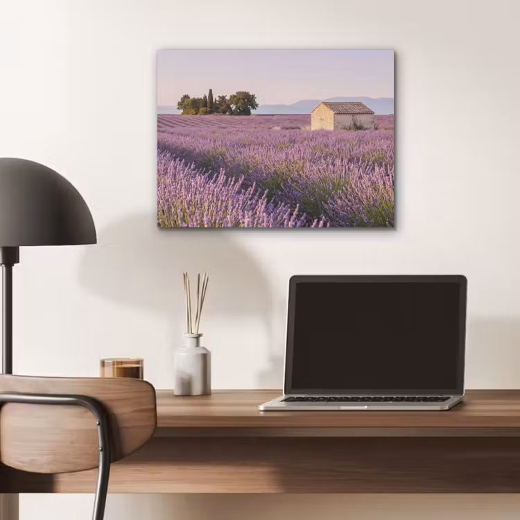 Lavendel - Landschap - Sereen - Paars PET vilt klein -sfeer5
