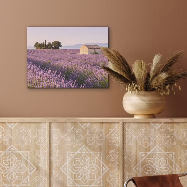 Lavendel - Landschap - Sereen - Paars PET vilt klein -sfeer4