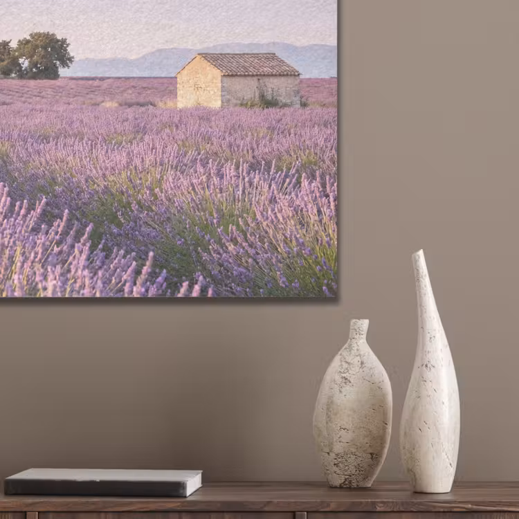 Lavendel - Landschap - Sereen - Paars PET vilt klein -sfeer6_closeup