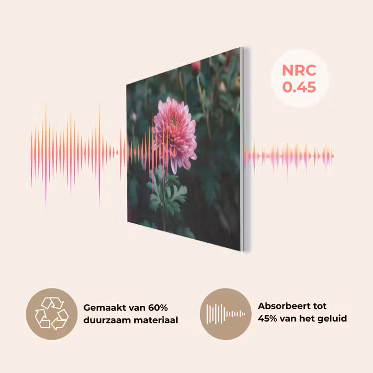 Blad - Chrysant - Roze - Schaduw PET vilt klein -USP_NL