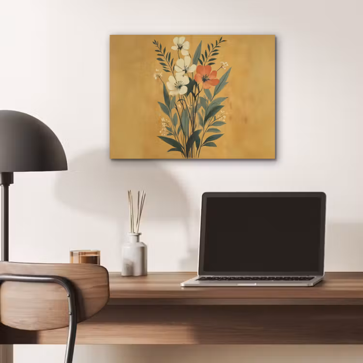Bladeren - Boeket - Bloemen - Geel PET vilt klein -sfeer5