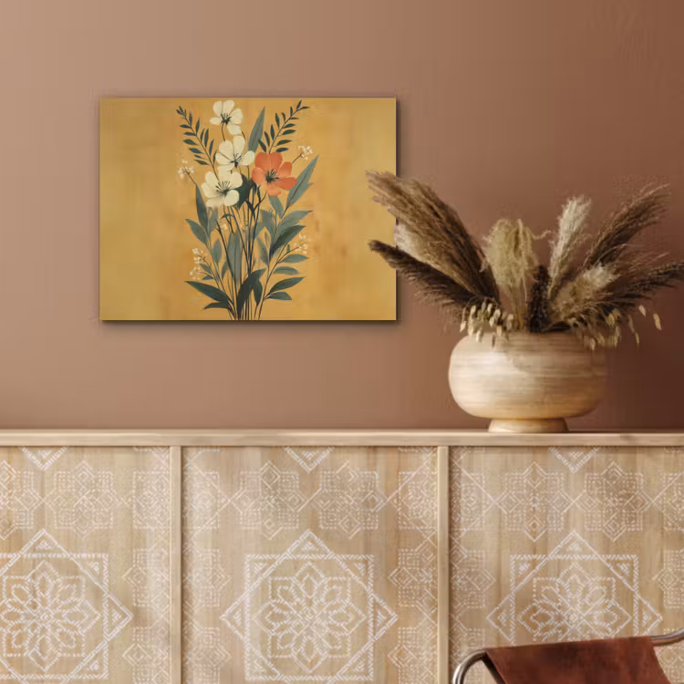 Bladeren - Boeket - Bloemen - Geel PET vilt klein -sfeer4