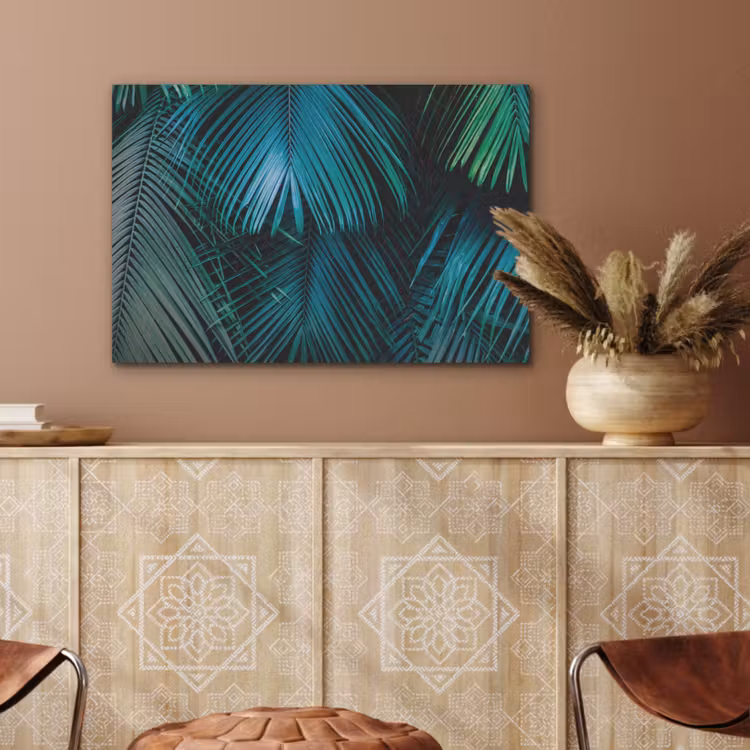 Bladeren - Tropisch - Jungle PET vilt middel -sfeer4