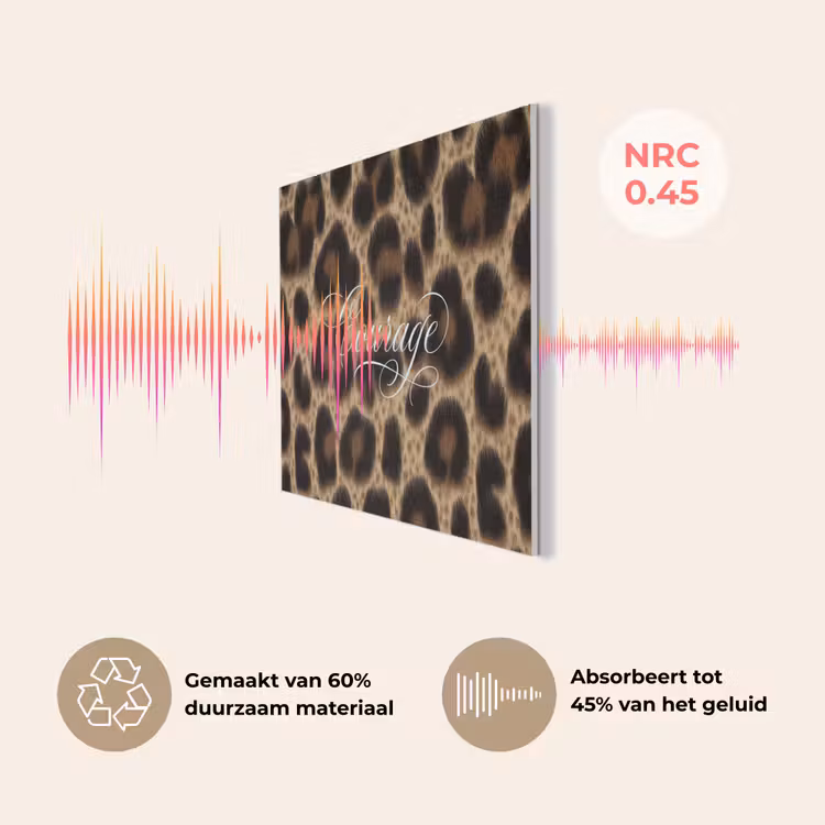 Luipaardprint - Bruin - Courage - Sierlijk PET vilt klein -USP_NL