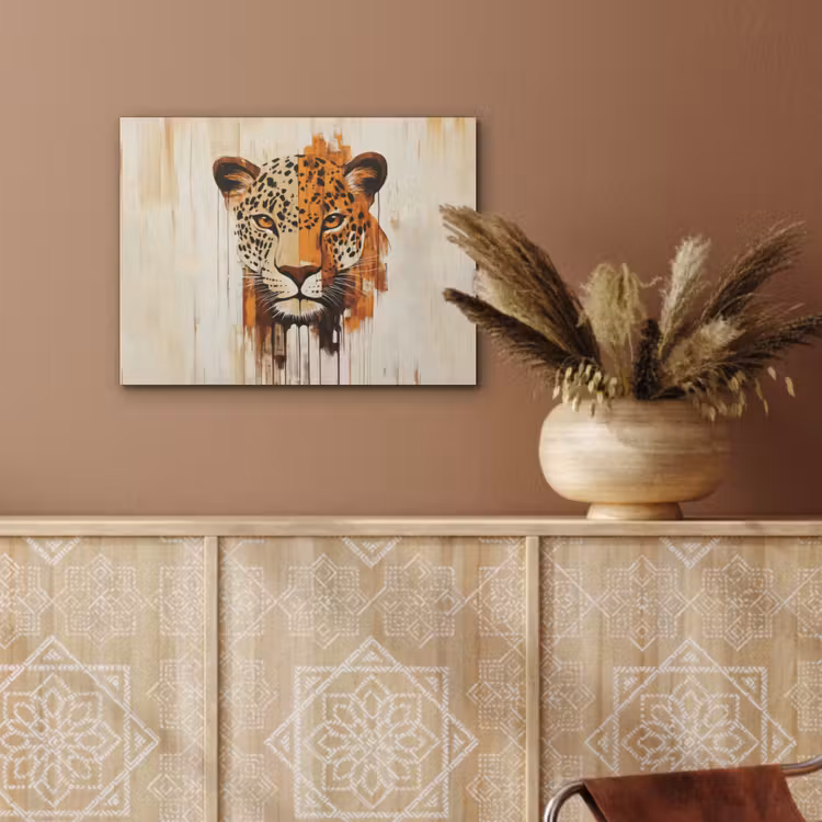 Luipaard - Symmetrisch - Strepen PET vilt klein -sfeer4
