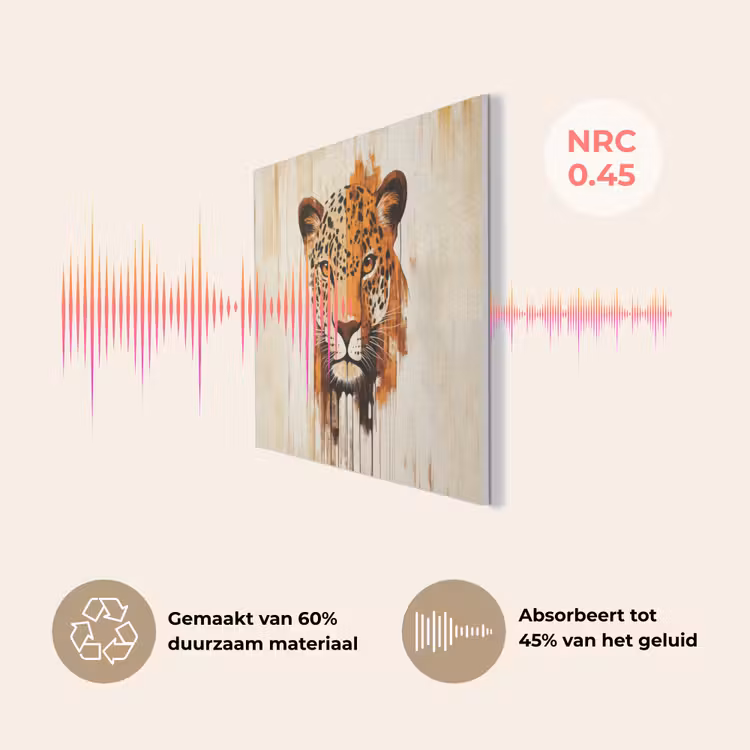 Luipaard - Symmetrisch - Strepen PET vilt klein -USP_NL